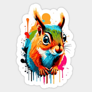 Squirrel Cute - Squirrel Colourful - Rodent Sticker